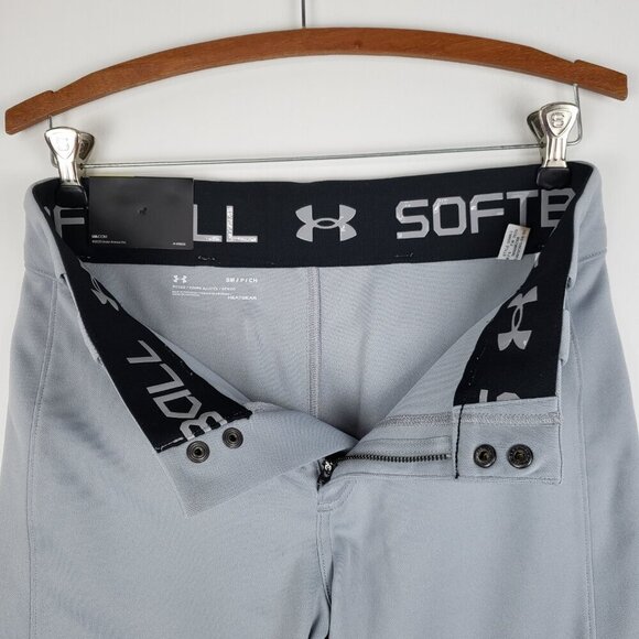 NWT Under Armour Vanish Softball Pants Cropped Gray Style 1356903 Size Small - Picture 4 of 7
